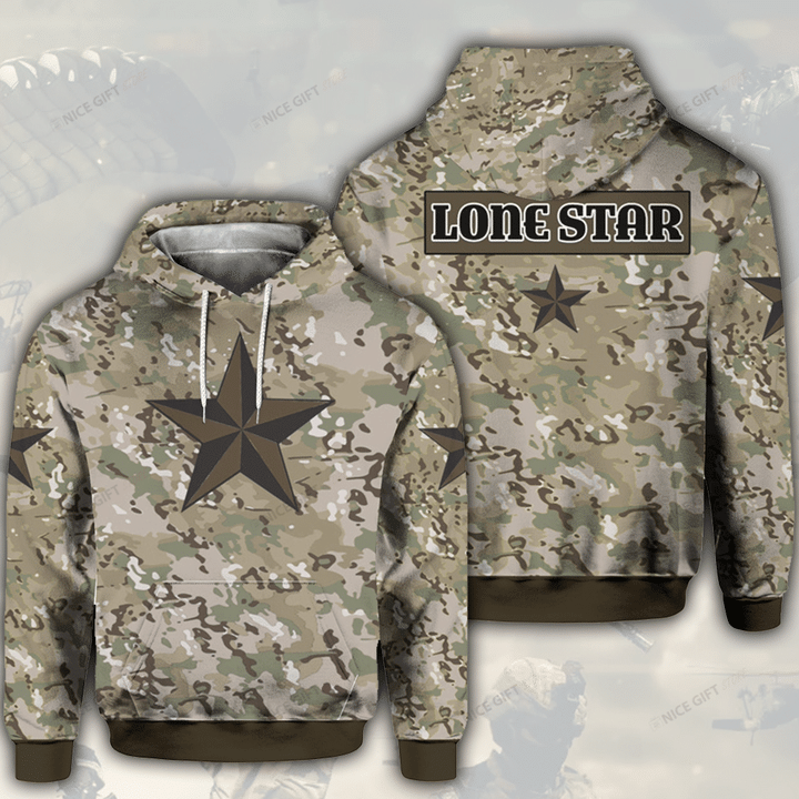 Lone Star Camouflage Hoodie 3D 3HO-Q9H3