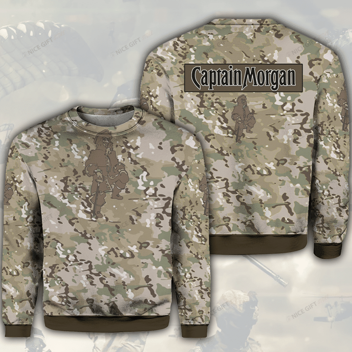 Captain Morgan Camouflage Crewneck Sweatshirt 3CS-S0F1