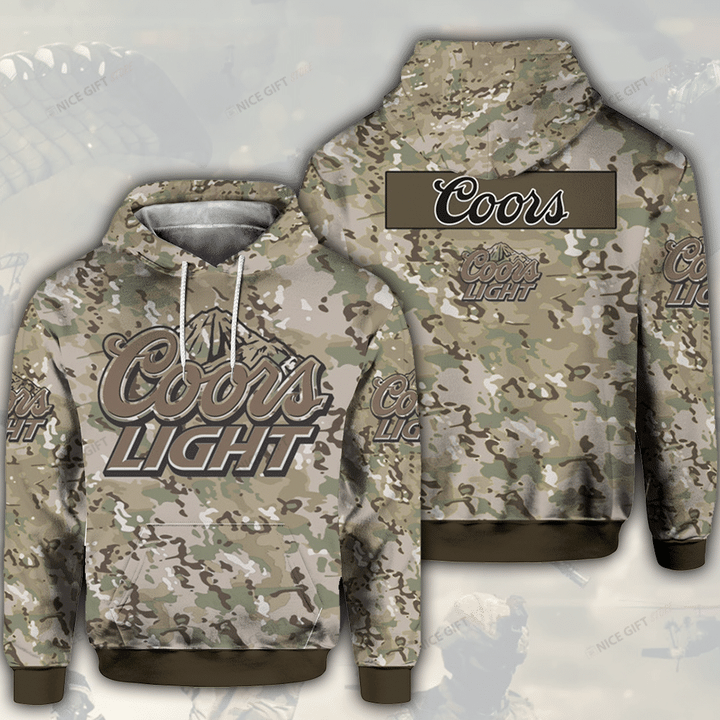 Coors Light Camouflage Hoodie 3D 3HO-T3T5