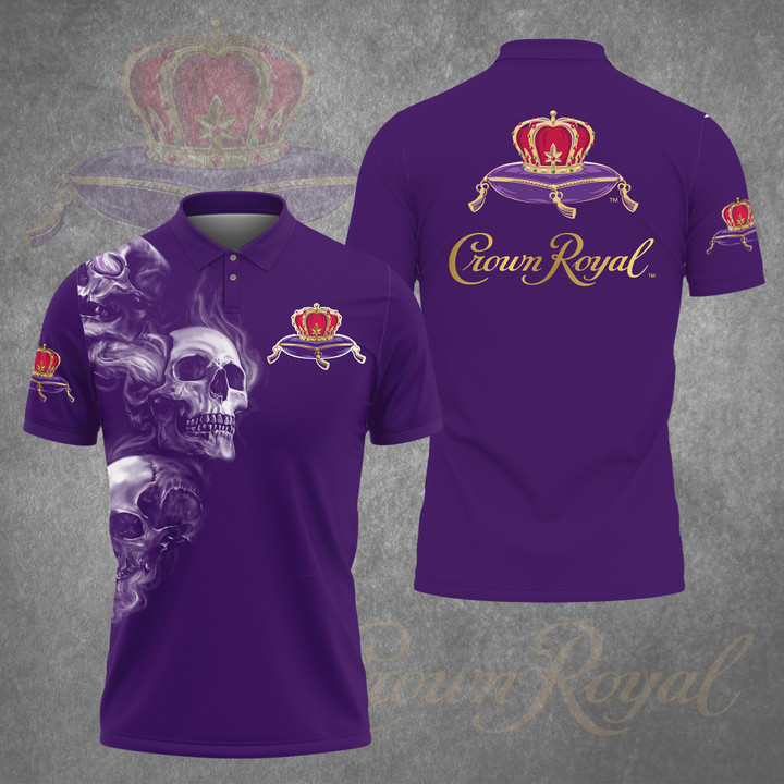 Crown Royal Skull Polo Shirt CR0108DHN10KD TU