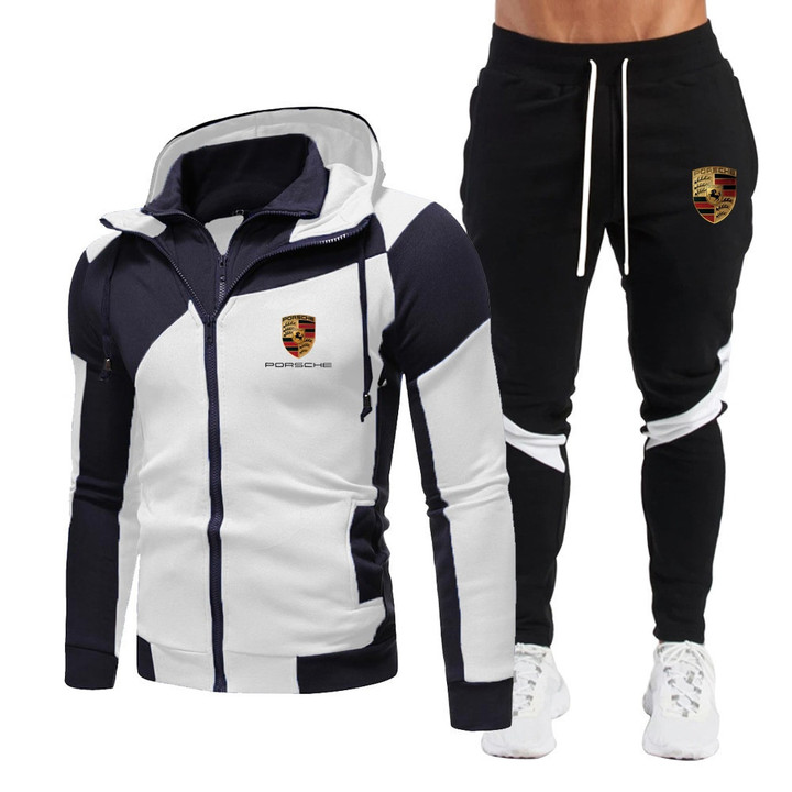 LIMITED EDITION High quality winter hot sale men's 2-piece fleece pullover and fashionable sports pants casual sportswear multi-color new DC