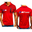 Summer Fashion casual Brand Bmw M car logo Printing Men's POLO shirt Power Cotton high quality Men's short sleeve