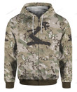 Hennessy Camouflage Zip Hoodie 3D 3ZH-K5D4