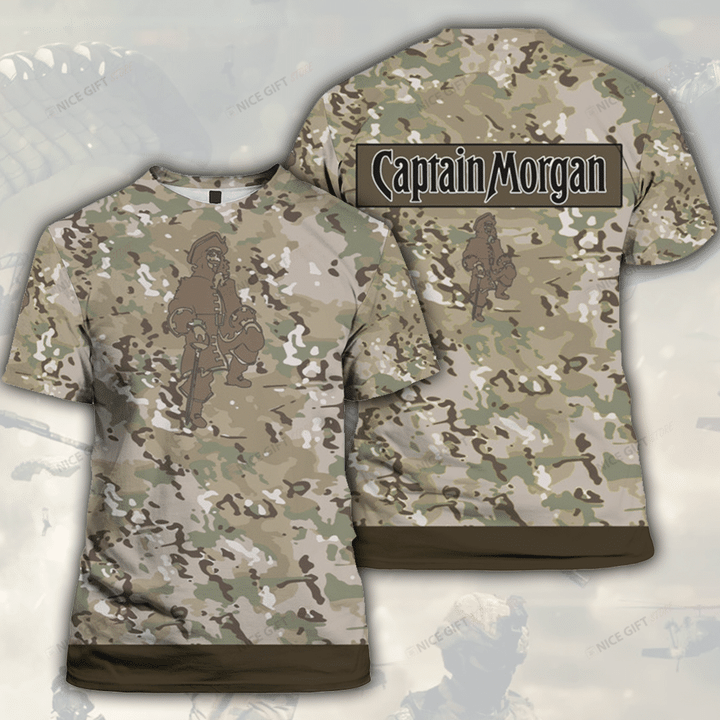 Captain Morgan Camouflage 3D T-shirt 3TS-H9Z0