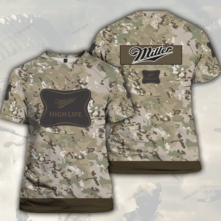 Miller High Life Camouflage 3D T-shirt 3TS-I1N9