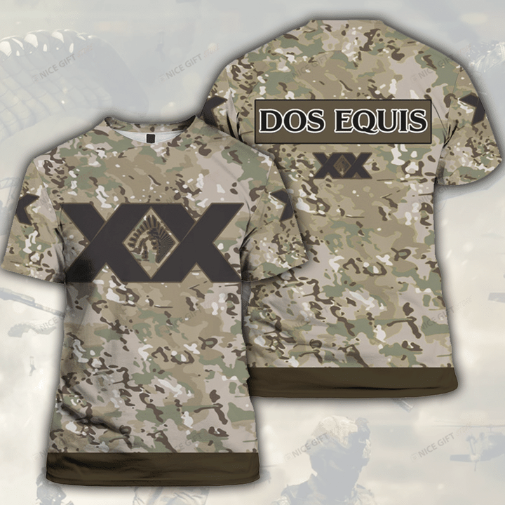 Dos Equis XX Camouflage 3D T-shirt 3TS-M2D3