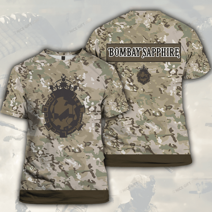 Bombay Sapphire Camouflage 3D T-shirt 3TS-Z6X1