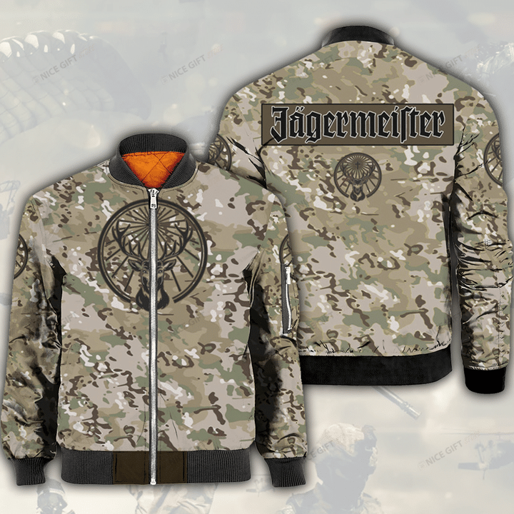 Jagermeister Camouflage Bomber Jacket 3BB-A5Y9