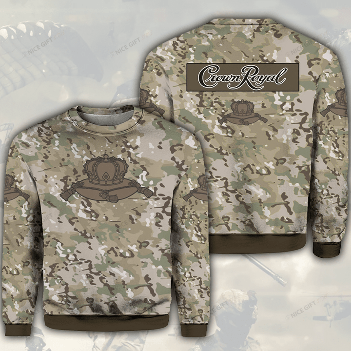 Crown Royal Camouflage Crewneck Sweatshirt 3CS-G0I4