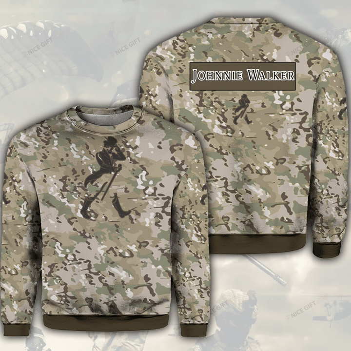 Johnnie Walker Camouflage Crewneck Sweatshirt 3CS-E4E4