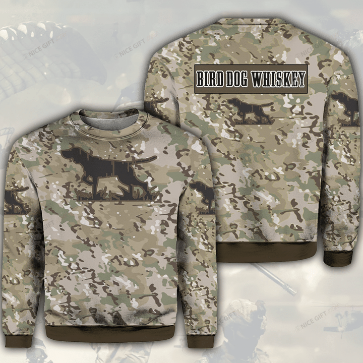 Bird Dog Whiskey Camouflage Crewneck Sweatshirt 3CS-K0H3