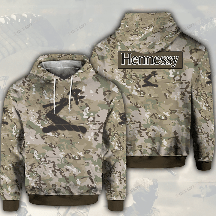 Hennessy Camouflage Hoodie 3D 3HO-F7B3