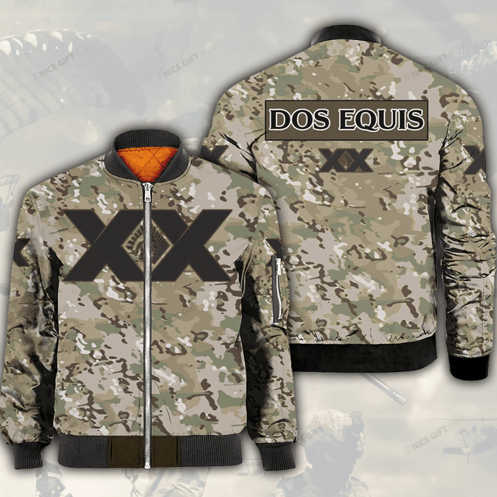 Dos Equis XX Camouflage Bomber Jacket 3BB-R2O5