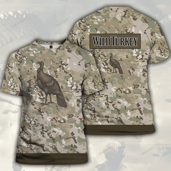 Wild Turkey Camouflage 3D T-shirt 3TS-S9G8
