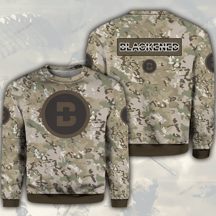 Blackened Camouflage Crewneck Sweatshirt 3CS-F4E6
