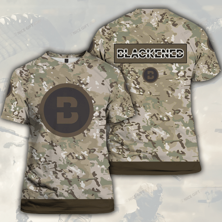 Blackened Camouflage 3D T-shirt 3TS-O9E5