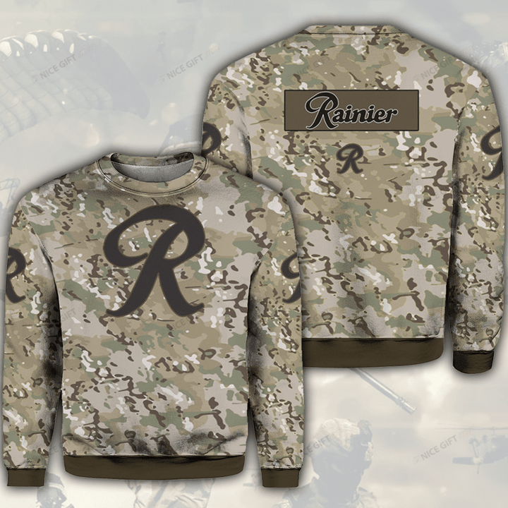 Rainier Camouflage Crewneck Sweatshirt 3CS-D3Q8