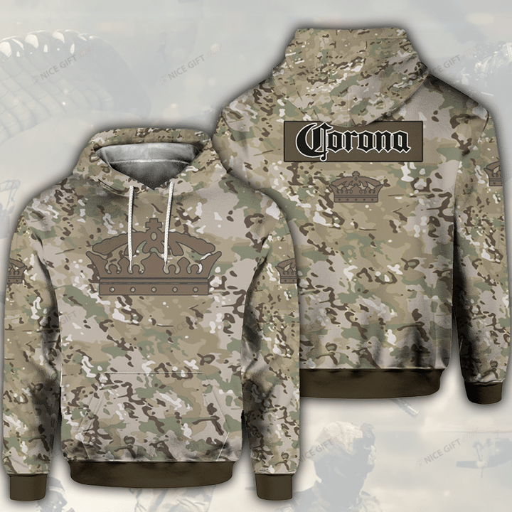 Corona Extra Camouflage Hoodie 3D 3HO-L4S8