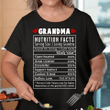 Grandma Nutrition Facts YW0209226CL T-Shirt