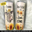 Personalized Just A Girl Who Loves Cows YC1210050YR Skinny Tumbler