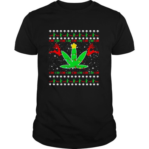 420 Cannabis Reindeer Christmas AM0911657CL T-Shirt