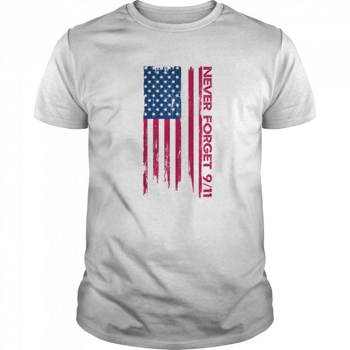 Never Forget Patriotic American Flag Vintage Distressed AM2210094CL T-Shirt