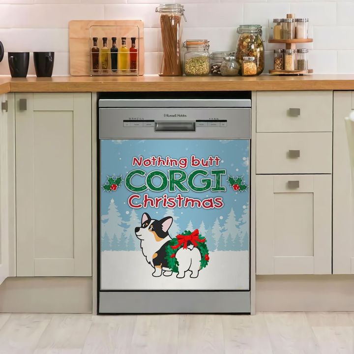 Corgi Nothing Butt Corgi Christmas TH1011212CL Decor Kitchen Dishwasher Cover