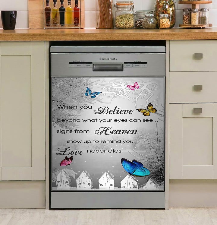 Butterfly When You Believe NI1010011NT Decor Kitchen Dishwasher Cover