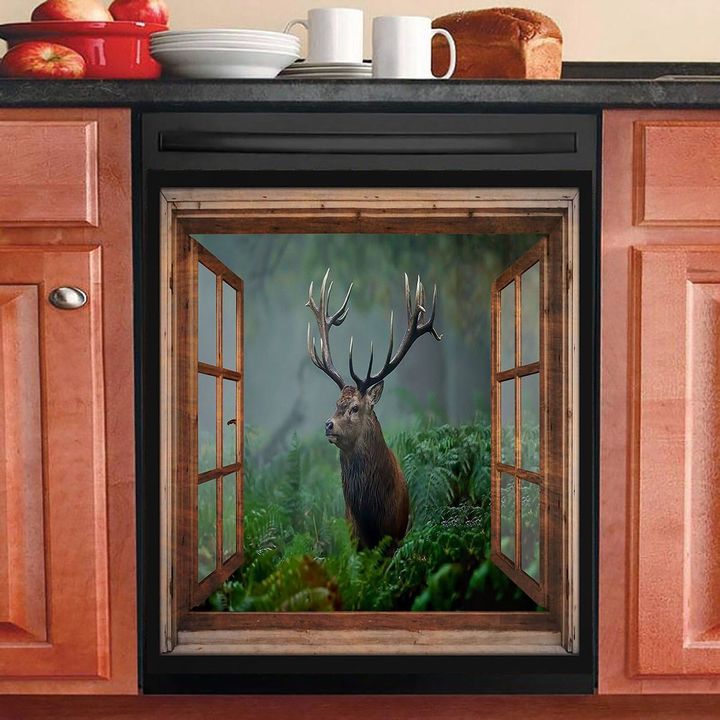 Hunting Deer NI2002065YC Decor Kitchen Dishwasher Cover