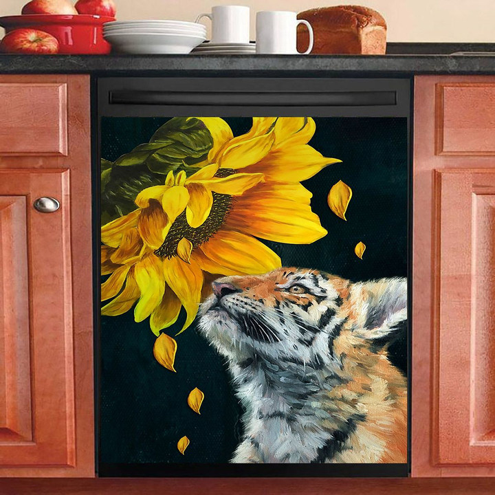 Tiger Sunflower NI0502175YC Decor Kitchen Dishwasher Cover