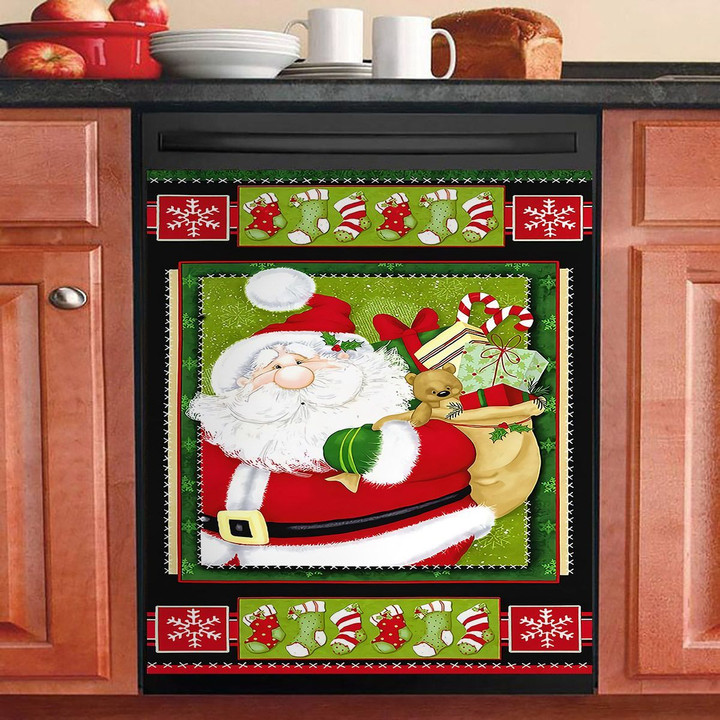 Father Santa Christmas NI2610027KL Decor Kitchen Dishwasher Cover