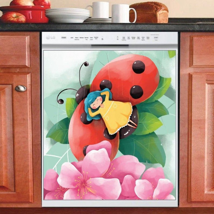 Ladybug AM0610348CL Decor Kitchen Dishwasher Cover