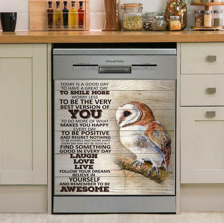 Owl Awesome NI0810040KL Decor Kitchen Dishwasher Cover