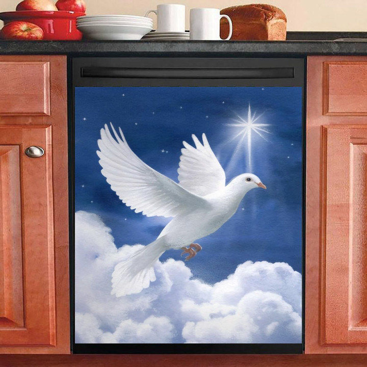 White Peace Dove NI2711108KL Decor Kitchen Dishwasher Cover