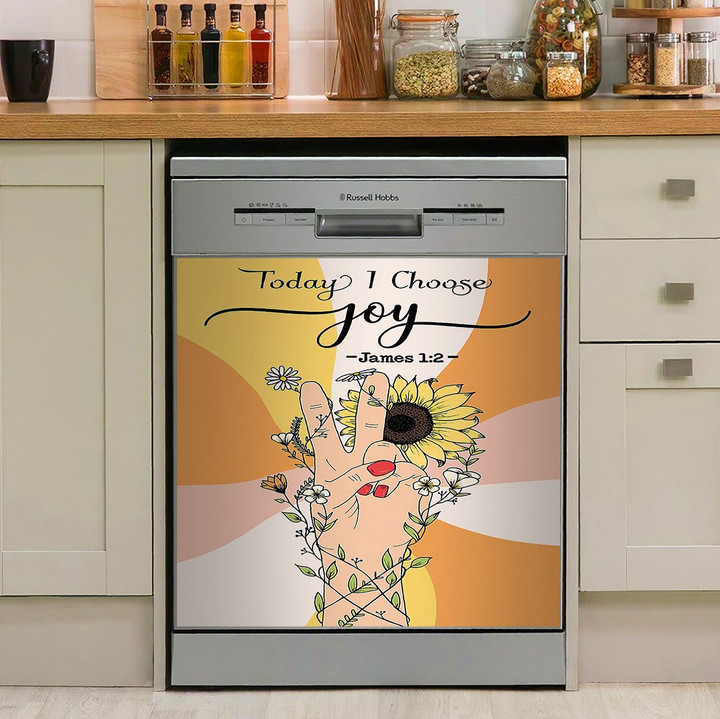 Today I Choose Joy Hippie NI0411073KL Decor Kitchen Dishwasher Cover