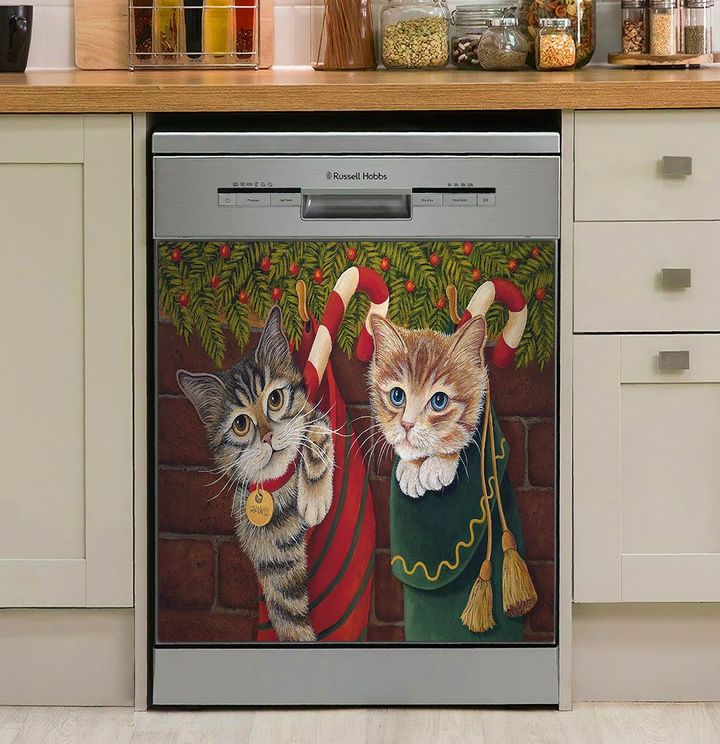 Cute Cat Christmas NI2711112NT Decor Kitchen Dishwasher Cover