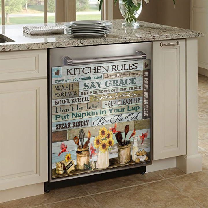 Kitchen Rules HT0810009NP Decor Kitchen Dishwasher Cover
