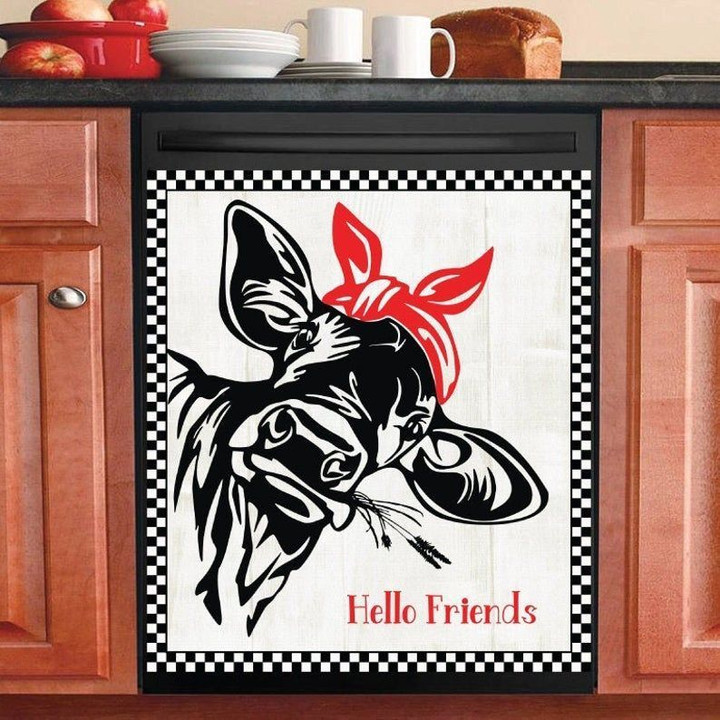 Cow AM0710415CL Decor Kitchen Dishwasher Cover