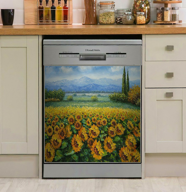 Beautiful Sunflower NI0210019NT Decor Kitchen Dishwasher Cover