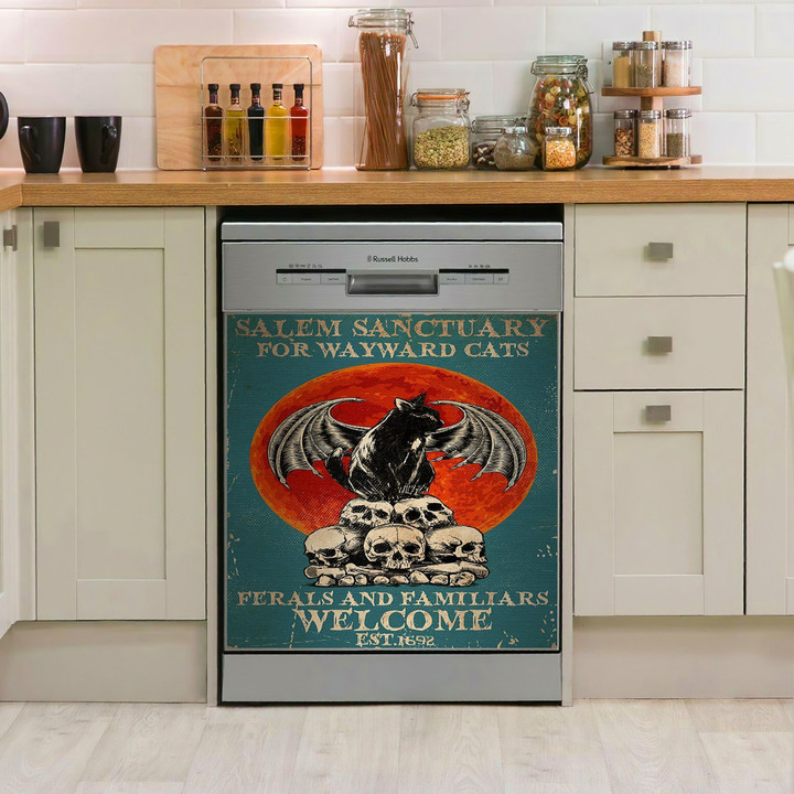 Black Cat TH2310577CL Decor Kitchen Dishwasher Cover