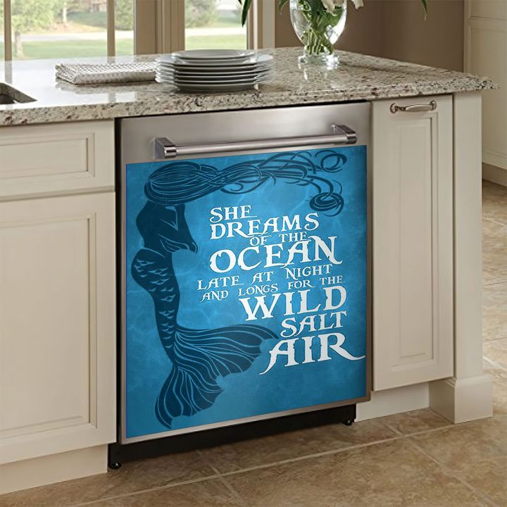 Mermaid Ocean AM0610400CL Decor Kitchen Dishwasher Cover