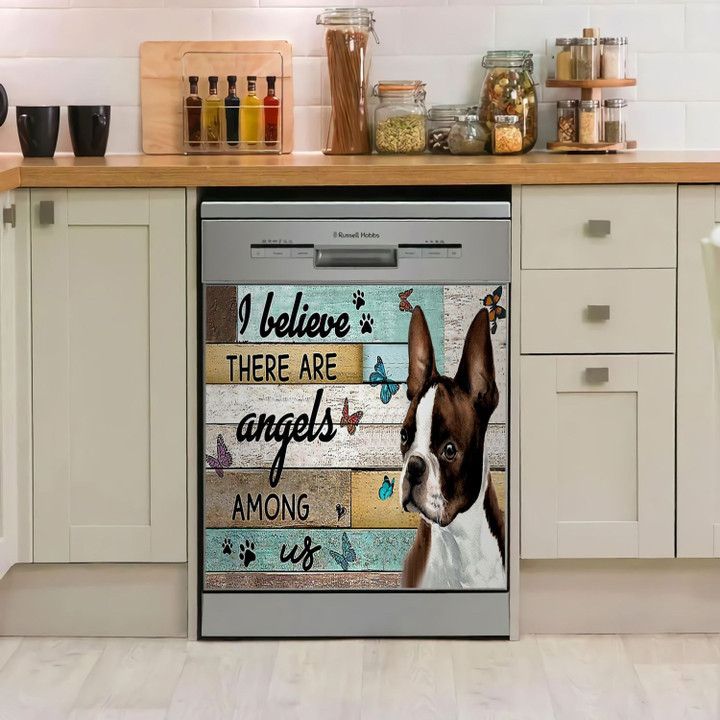 Boston Terrier I Believe TH1011044CL Decor Kitchen Dishwasher Cover