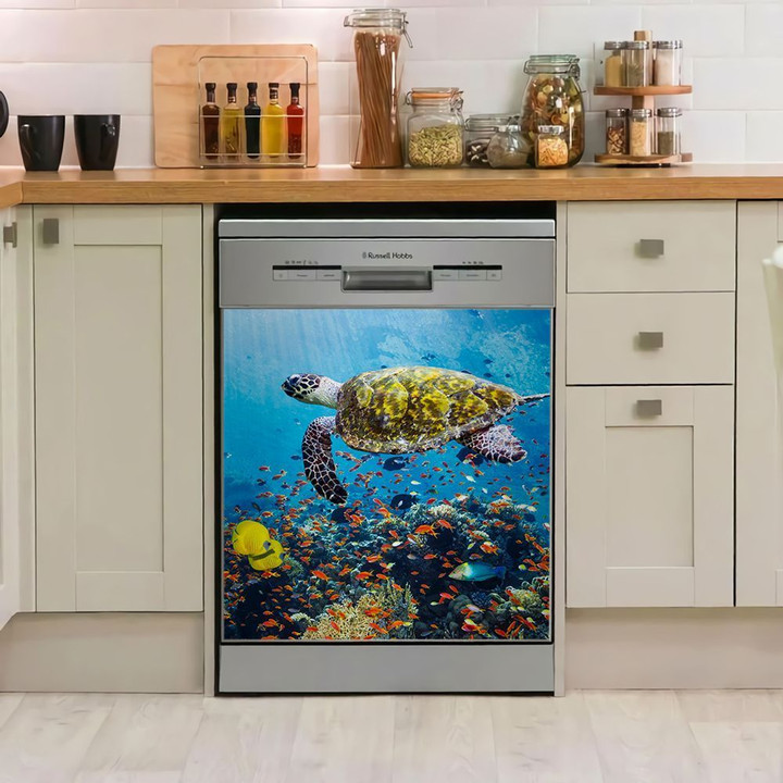 Sea Turtle Fishes Family TH1911209CL Decor Kitchen Dishwasher Cover