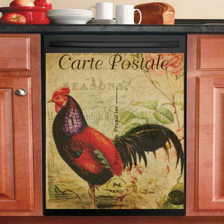 Little Farmhouse Rooster NC1111253CL Decor Kitchen Dishwasher Cover