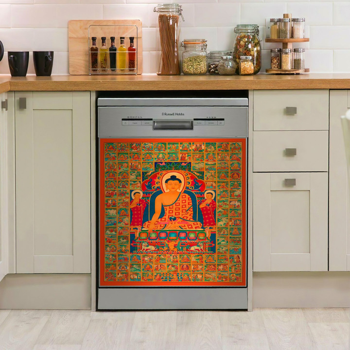 Buddhist AM0510530CL Decor Kitchen Dishwasher Cover