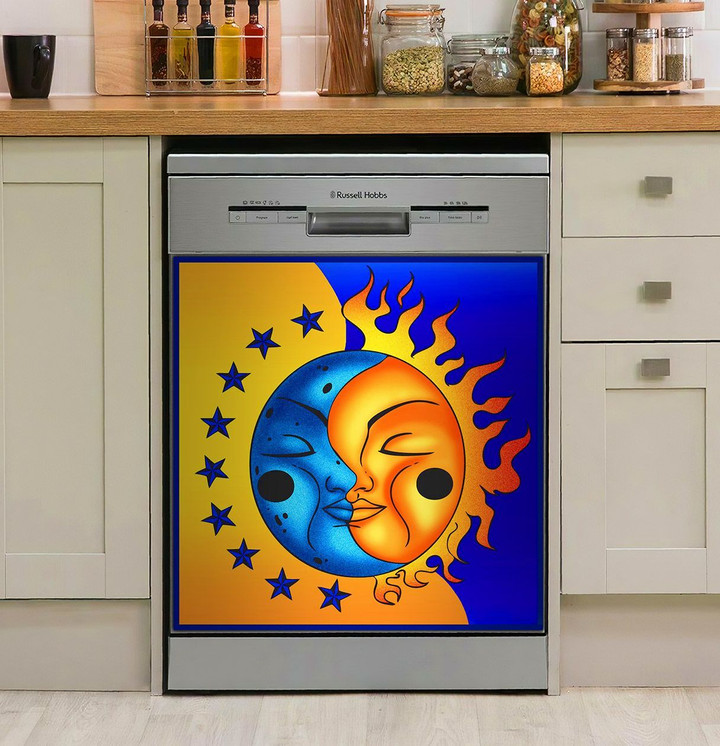 Sun And Moon NI1802035YD Decor Kitchen Dishwasher Cover