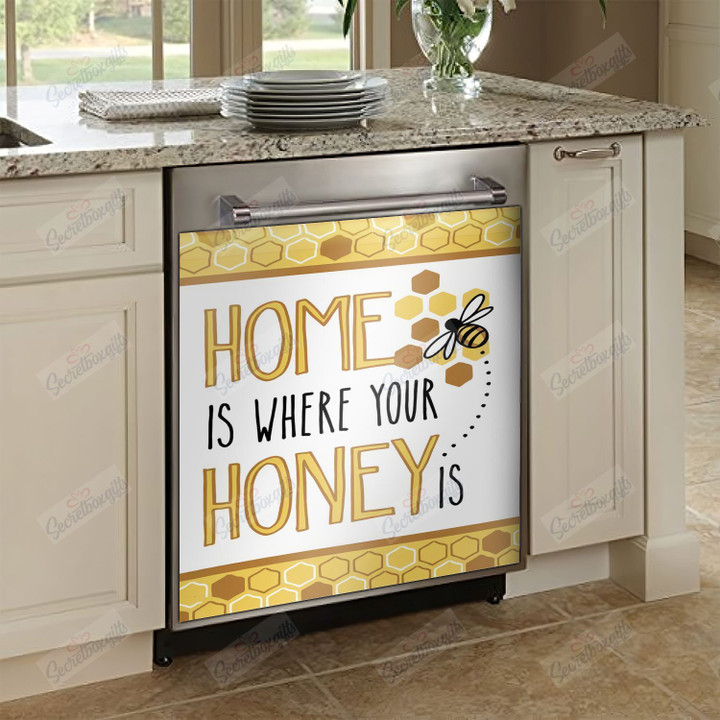 Home Is Where Your Honey Is NI1411006QV Decor Kitchen Dishwasher Cover