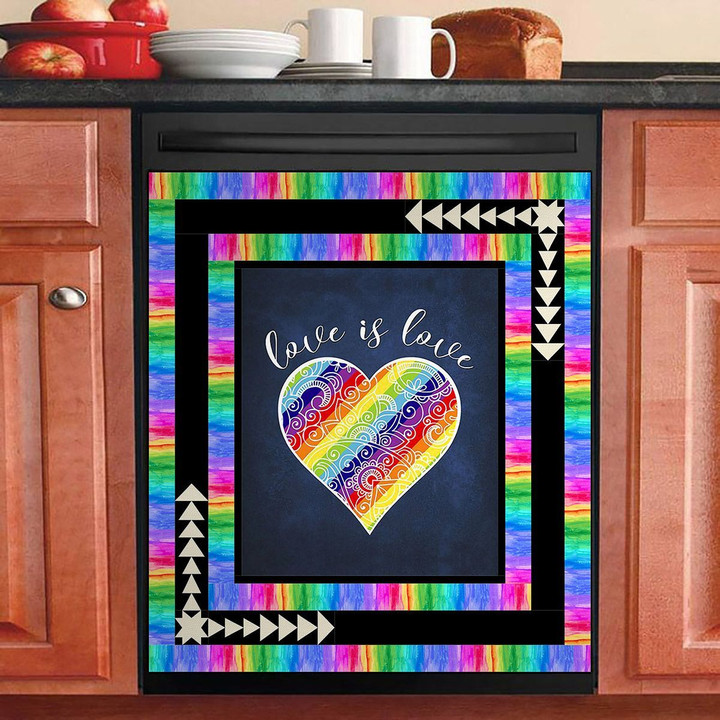 Love Is Love Heart NI2612140NT Decor Kitchen Dishwasher Cover