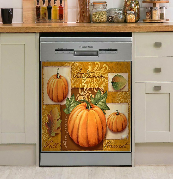 Fall Harvest Pumpkin NI1212195DD Decor Kitchen Dishwasher Cover
