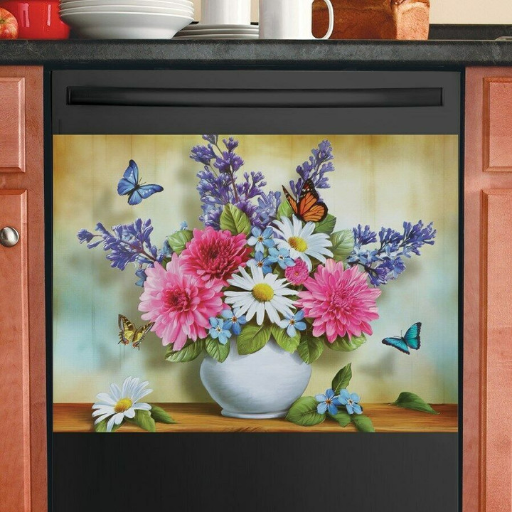Bouquet Of Flowers NC1111090CL Decor Kitchen Dishwasher Cover